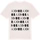 Vintage White t-shirt med Axmor ordlek t-shirt