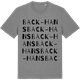 Mid Heather Gray t-shirt med Back-Hans ordlek t-shirt