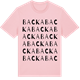Pink Cotton t-shirt med Backa ordlek t-shirt
