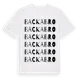 White t-shirt med Backabro ordlek t-shirt