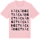 Pink Cotton t-shirt med Bäckänget ordlek t-shirt