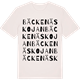 Vintage White t-shirt med Bäckenäskojan ordlek t-shirt