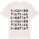 Vintage White t-shirt med Backhanstäkt ordlek t-shirt