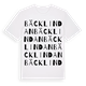 White t-shirt med Bäcklindan ordlek t-shirt