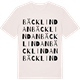 Vintage White t-shirt med Bäcklindan ordlek t-shirt