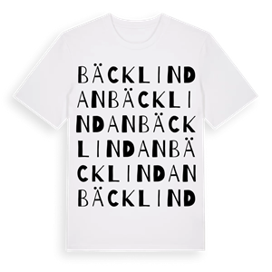 Bäcklindan ordlek t-shirt – ekologisk bomull t-shirt från Pinshirt