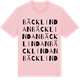 Pink Cotton t-shirt med Bäcklindan ordlek t-shirt