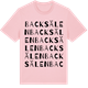 Pink Cotton t-shirt med Backsälen ordlek t-shirt