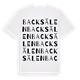 White t-shirt med Backsälen ordlek t-shirt