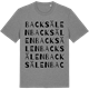 Mid Heather Gray t-shirt med Backsälen ordlek t-shirt