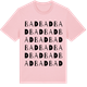 Pink Cotton t-shirt med Bad ordlek t-shirt