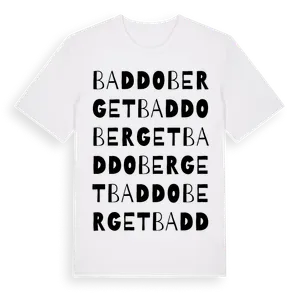 Baddoberget ordlek t-shirt – ekologisk bomull t-shirt från Pinshirt