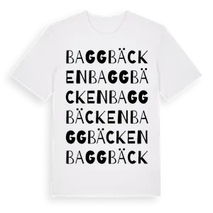 Baggbäcken ordlek t-shirt – ekologisk bomull t-shirt från Pinshirt