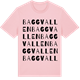 Pink Cotton t-shirt med Baggvallen ordlek t-shirt