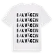 White t-shirt med Bakvägen ordlek t-shirt