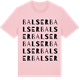 Pink Cotton t-shirt med Balser ordlek t-shirt