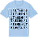 Blue Soul t-shirt med Bältarbo ordlek t-shirt
