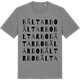 Mid Heather Gray t-shirt med Bältarbo ordlek t-shirt