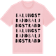 Pink Cotton t-shirt med Balungstrand ordlek t-shirt