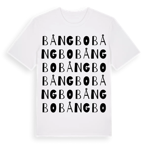 Bångbo ordlek t-shirt – ekologisk bomull t-shirt från Pinshirt