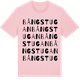 Pink Cotton t-shirt med Bångstugan ordlek t-shirt