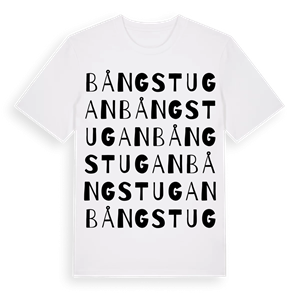 Bångstugan ordlek t-shirt – ekologisk bomull t-shirt från Pinshirt