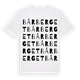 White t-shirt med Bårberget ordlek t-shirt