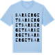 Blue Soul t-shirt med Barberget ordlek t-shirt