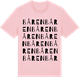 Pink Cotton t-shirt med Båren ordlek t-shirt