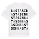 White t-shirt med Baståsen ordlek t-shirt