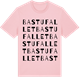 Pink Cotton t-shirt med Bastufallet ordlek t-shirt
