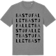 Mid Heather Gray t-shirt med Bastufallet ordlek t-shirt