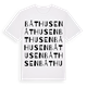 White t-shirt med Båthusen ordlek t-shirt