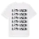White t-shirt med Båthusen ordlek t-shirt