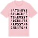 Pink Cotton t-shirt med Båtsarvsstaden ordlek t-shirt