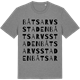 Mid Heather Gray t-shirt med Båtsarvsstaden ordlek t-shirt