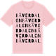 Pink Cotton t-shirt med Bäverdalen ordlek t-shirt