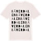 Vintage White t-shirt med Bäverdalen ordlek t-shirt