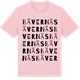 Pink Cotton t-shirt med Bävernäs ordlek t-shirt