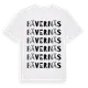 White t-shirt med Bävernäs ordlek t-shirt