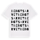 White t-shirt med Bengtsarvet ordlek t-shirt