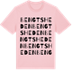 Pink Cotton t-shirt med Bengtsheden ordlek t-shirt