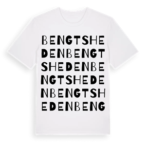 Bengtsheden ordlek t-shirt – ekologisk bomull t-shirt från Pinshirt