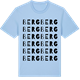 Blue Soul t-shirt med Berg ordlek t-shirt