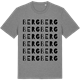 Mid Heather Gray t-shirt med Berg ordlek t-shirt