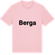 Pink Cotton t-shirt med Berga fetstil t-shirt