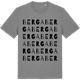 Mid Heather Gray t-shirt med Berga ordlek t-shirt
