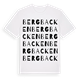 White t-shirt med Bergbacken ordlek t-shirt