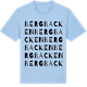 Blue Soul t-shirt med Bergbacken ordlek t-shirt