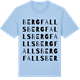 Blue Soul t-shirt med Bergfalls ordlek t-shirt